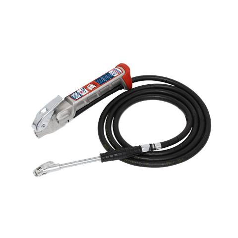 PCL Tyre Inflator with 2.5m Hose & Twin Clip-On Connector