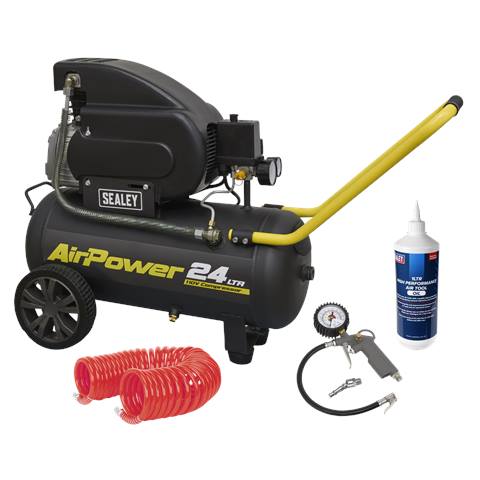24L Direct Drive Air Compressor Combo 2hp 110V