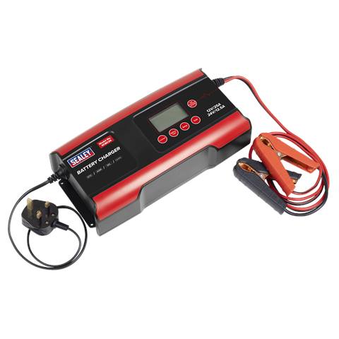 12/24V Compact Smart Battery Charger and Maintainer 25A