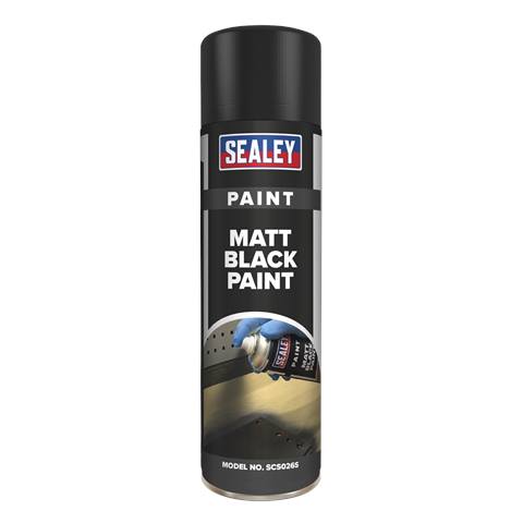 Matt Paint 500ml, Black - Pack of 6