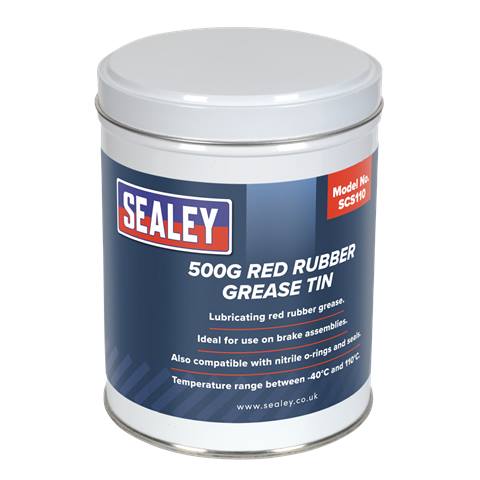 Red Rubber Grease Tin 500g