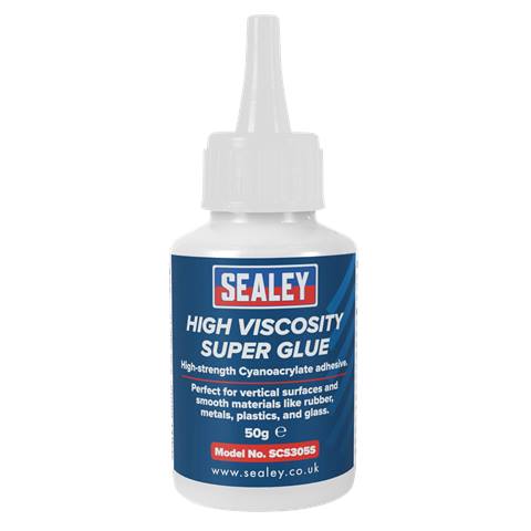 High Viscosity Super Glue - Cyanoacrylate Adhesive, Fast-Bonding Formula 50g - Clear