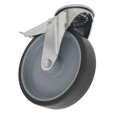 100mm Castor Wheel with Bolt Hole & Total Lock