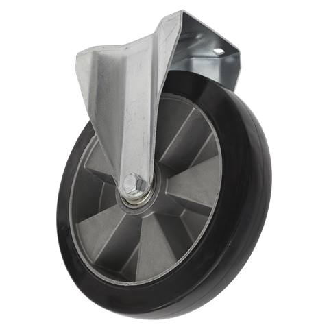 200mm Castor Wheel with Fixed Plate