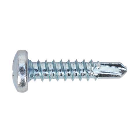 Zinc Plated Self-Drilling Pan Head Phillips Screw 4.2 x 19mm - Pack of 100