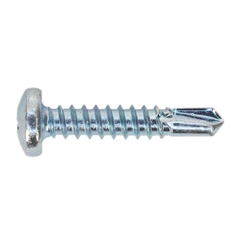 Zinc Plated Self-Drilling Pan Head Phillips Screw 4.8 x 25mm - Pack of 100
