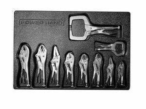 Powerhand 10Pc Locking Pliers Set In Blow Moulded Tray