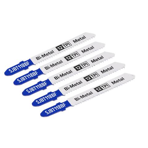 Jigsaw Blade for Metal 75mm 12tpi - Pack of 5