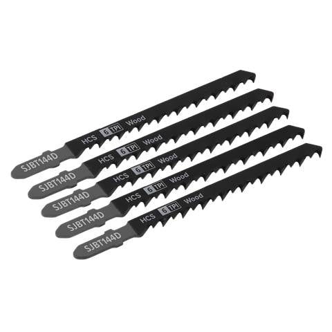 Jigsaw Blade for General Wood 100mm 6tpi - Pack of 5