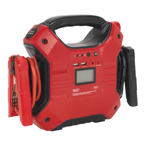 12/24V Jump Starter Power Pack Lithium-ion Phosphate (LiFePo4) 1200/600 Peak Amps