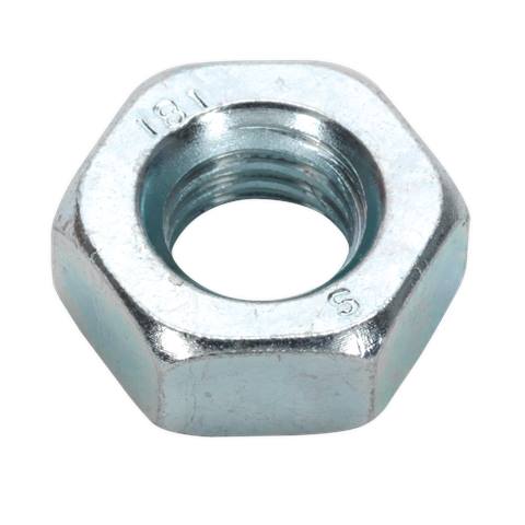 Zinc Plated Steel Nut M10, DIN 934 - Pack of 100