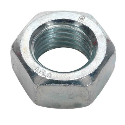 Zinc Plated Steel Nut M20, DIN 934 - Pack of 10