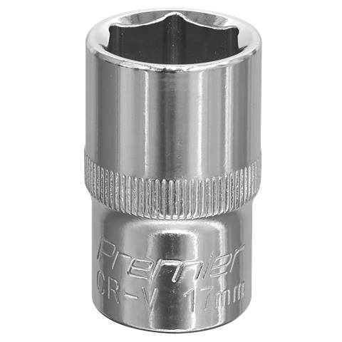 Premier Fully Polished Socket 1/2"Sq Drive 17mm