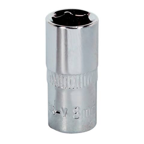 Premier Fully Polished Socket 1/4"Sq Drive 8mm