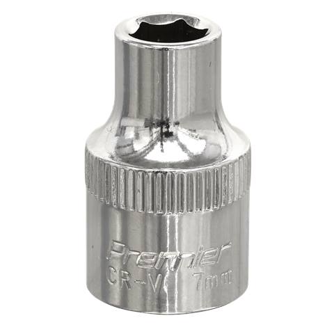 Premier Fully Polished Socket 3/8"Sq Drive 7mm