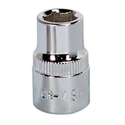 Premier Fully Polished Socket 3/8"Sq Drive 9mm