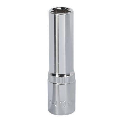 Premier Fully Polished Deep Socket 3/8"Sq Drive 10mm