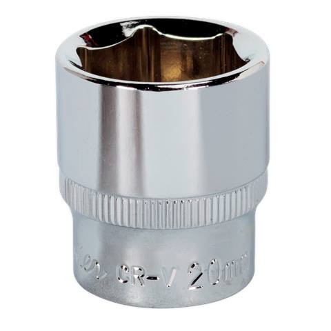 Premier Fully Polished Socket 3/8"Sq Drive 20mm