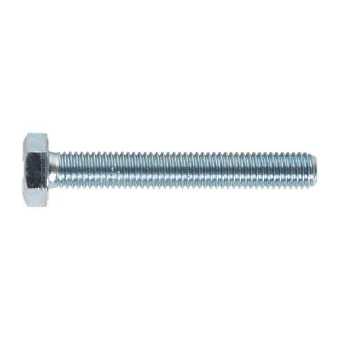 8.8 Zinc Plated HT Setscrew M10 x 70mm, DIN 933 - Pack of 25
