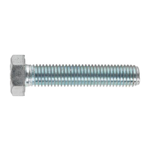 8.8 Zinc Plated HT Setscrew M14 x 70mm, DIN 933 - Pack of 10