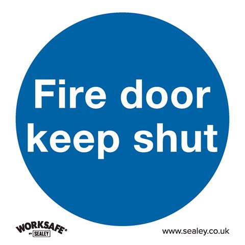 Worksafe® Fire Door Keep Shut Safety Sign - Rigid Plastic