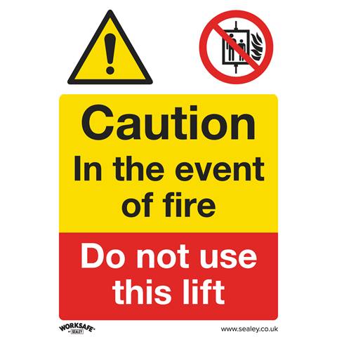 Worksafe® Caution Do Not Use Lift Safety Sign, Rigid Plastic - Pack of 10
