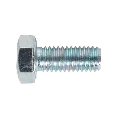 8.8 Zinc Plated HT Setscrew M5 x 12mm, DIN 933 - Pack of 50