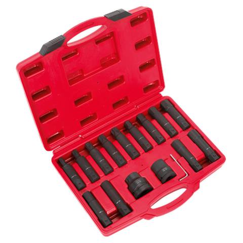 Impact Hex, TRX-Star* & TRX-Star* Female Socket Bit Set 3/4" & 1"Sq Drive 16pc