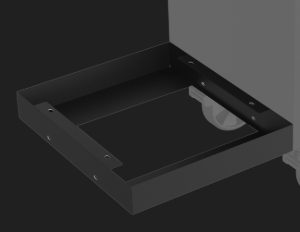 Support based for 20" side Cabinet - Gloss Black