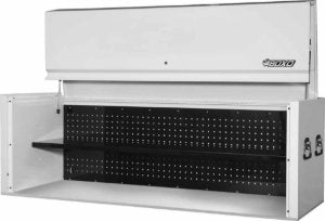 72" White Top Box + Power Strip + Stainless Tops (Hutch)