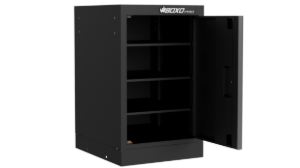 20 Inch Half Height Side Locker Matt Black Body
