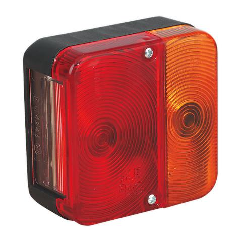 Rear Square Lamp Cluster with Bulbs 12V