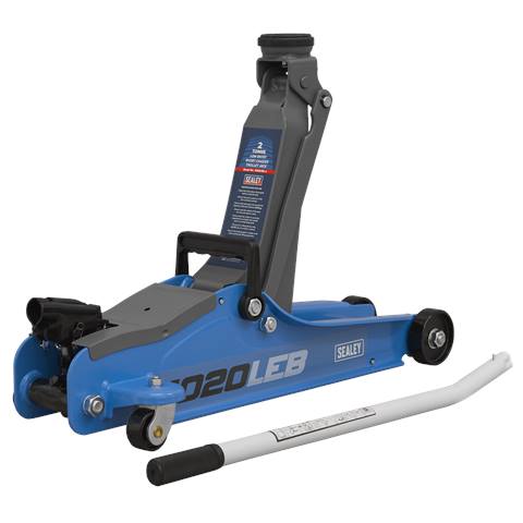 Low Profile Short Chassis Trolley Jack 2 Tonne - Blue