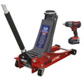 Trolley Jack & Cordless Impact Wrench Combo - Red