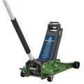 Low Profile Trolley Jack with Rocket Lift 3 Tonne - Green