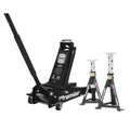 Premier Trolley Jack 3 Tonne & Axle Stands (Pair) 3 Tonne per Stand Combo