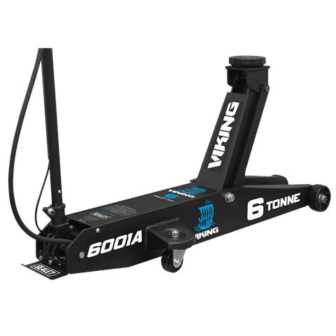 Viking Professional Long Reach Air/Manual Operation Trolley Jack with Rocket Lift 6 Tonne