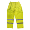Worksafe® Hi-Vis Yellow Waterproof Trousers - Large