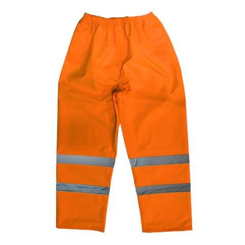 Worksafe® Hi-Vis Orange Waterproof Trousers - Medium