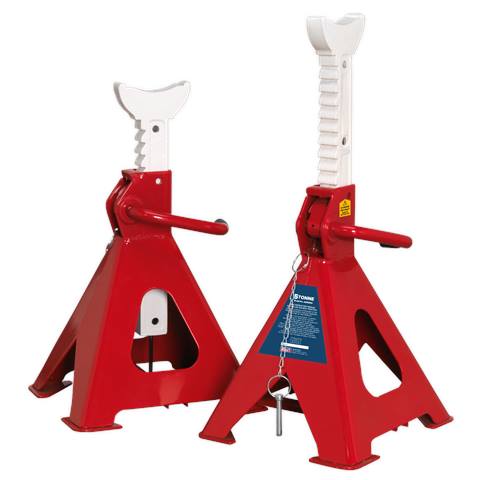 Auto Rise Ratchet Axle Stands (Pair) 5 Tonne Capacity per Stand