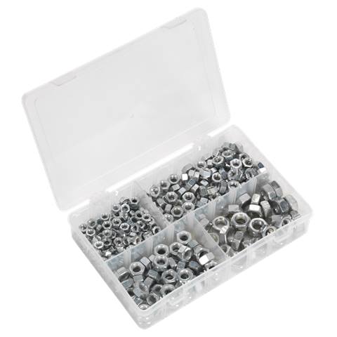 Steel Nut Assortment 1/4"-1/2"UNC 320pc