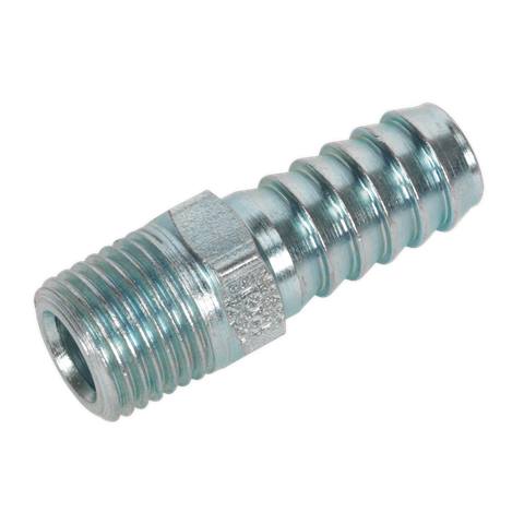 PCL Screwed Tailpiece Male 1/4"BSPT - 3/8" Hose - Pack of 5