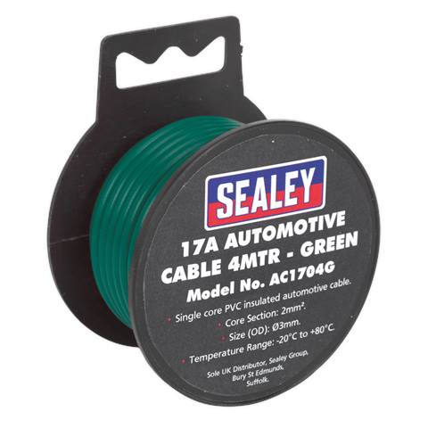 17A Thick Wall Automotive Cable 4m - Green