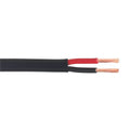 Thick Wall Flat Automotive Cable Twin 2 x 2mm² 28/0.30mm 30m - Black