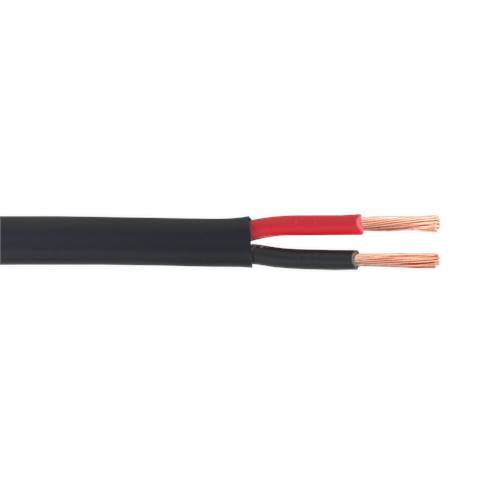 Thick Wall Flat Automotive Cable Twin 2 x 2mm² 28/0.30mm 30m - Black
