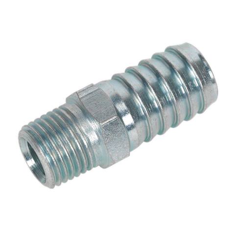 PCL Screwed Tailpiece Male 1/4"BSPT - 1/2" Hose - Pack of 5