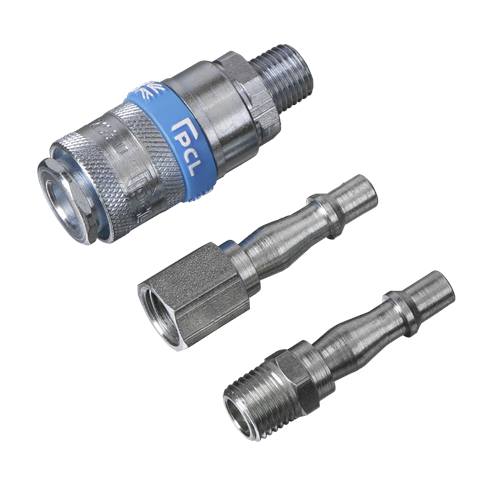 PCL Air Tool Coupling Kit 1/4"BSPT 3pc