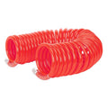 PU Coiled Air Hose with 1/4"BSP Unions 10m x 8mm
