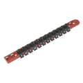 Premier Socket Retaining Rail with 12 Clips 1/4"Sq Drive