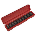 Premier TRX-Star* Female Impact Socket Set 1/2"Sq Drive 10pc